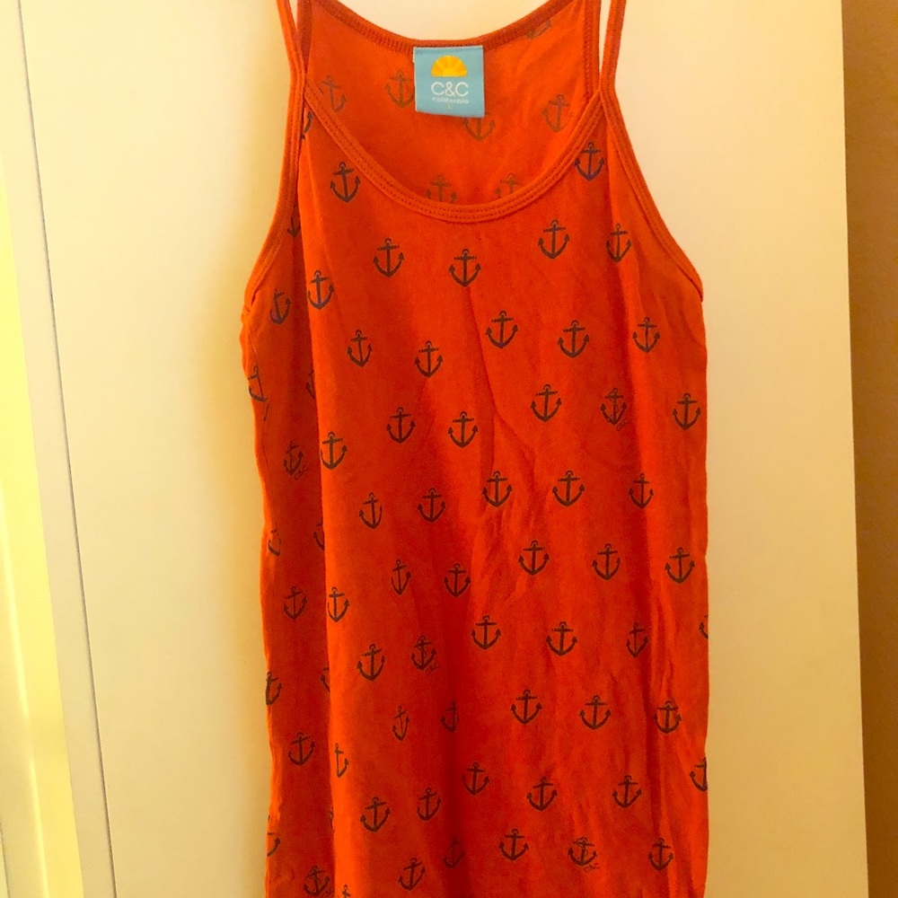 C&C California Anchor Tank Top Sz L